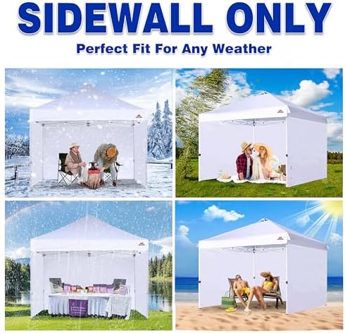 SCOCANOPY SunWall for 10x10 Pop Up Canopy Frame, 3 Pack SideWall Only - Image 6