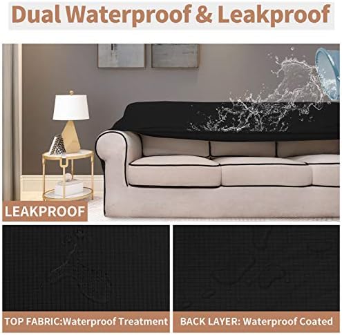 Easy-Going 100% Waterproof Chair Couch Cover, Stretch Jacquard Sofa Cover - Image 3