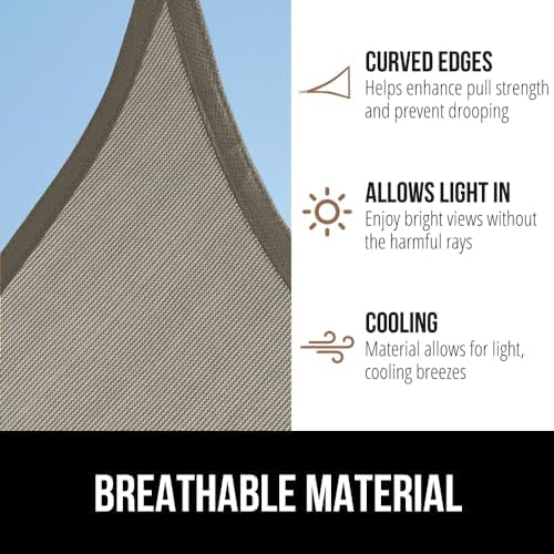 GORILLA GRIP Heavy Duty Sun Shade Sail - Image 4