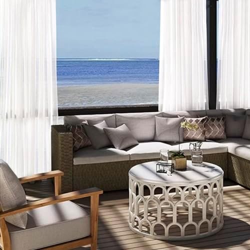 youleyar Sheer Outdoor Curtains - Image 3
