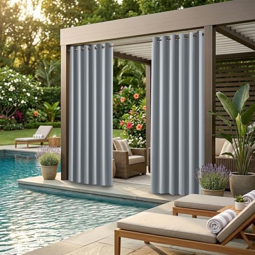 DIVA EN CAMINO DEC Outdoor Patio Curtain Waterproof Darkening Thermal Insulated - Image 2