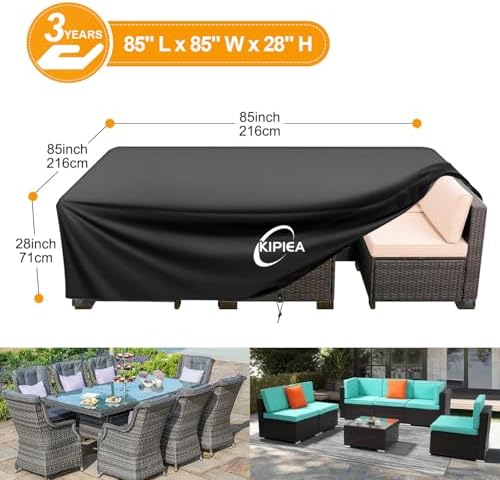 Kipiea Outdoor Furniture Covers Waterproof, 420D Heavy-Duty Patio Furniture Set - Image 2