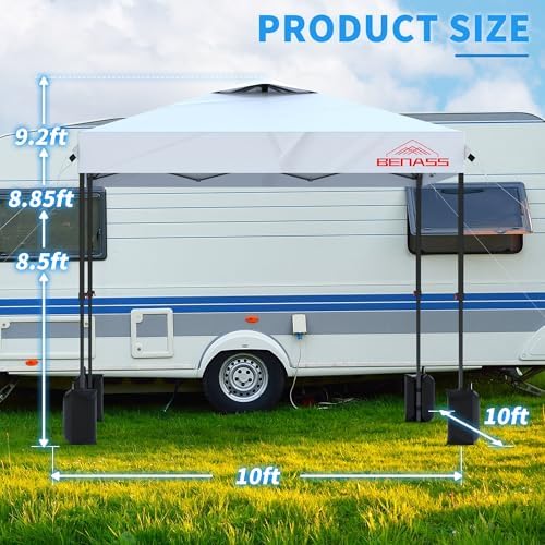 10x10 Pop Up Canopy Tent with 3 Sidewalls - Image 2