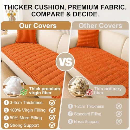Smiry Couch Cover for Dogs, Non Slip Washable Sofa Protector for Pets - Image 5