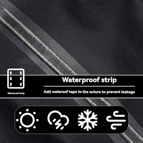 Outdoor Prep Table Cover for Keter Unity Small Portable Table Black - Image 4