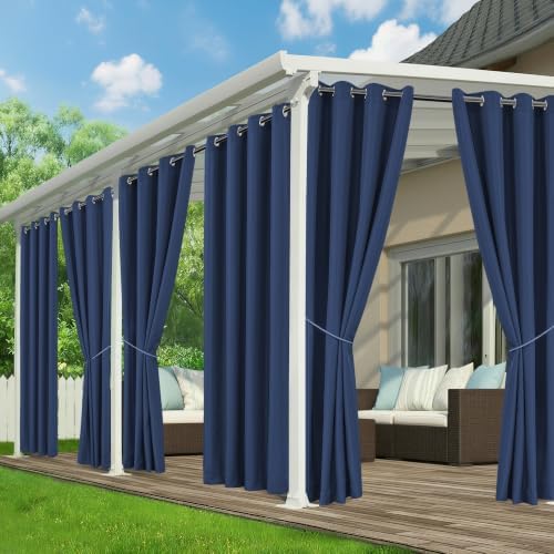Patio Curtains Outdoor Waterproof, Privacy Drapes by RichSets