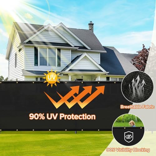 3'X49' Privacy Screen Fence Heavy Duty 170 GSM Wind Screen & dustproof - Image 4