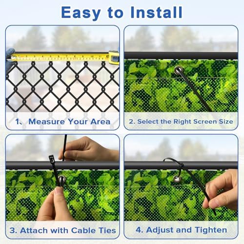 UPGRADE 3'x27'Customized PVC Privacy Fence Screen - Image 7