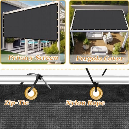 Shade&Beyond Customized Size 5' X 19' Shade Cloth - Image 4