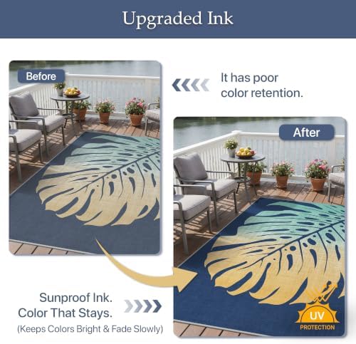 GENIMO 3x5 Outdoor Rug, Washable - Image 6