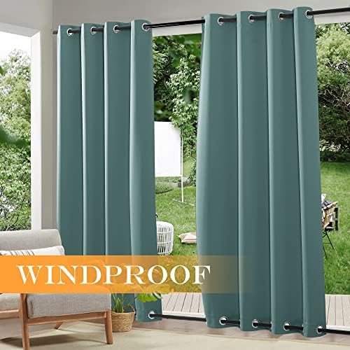 RYB HOME Windproof Outdoor Curtains - Image 2