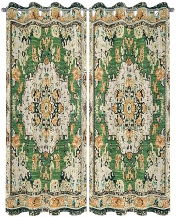 Ombre Green Boho Outdoor Curtains - Image 2