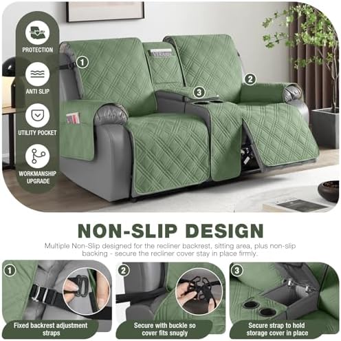 TAOCOCO Waterproof Loveseat Recliner Cover - Image 5