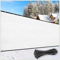 Colour Tree 6' x 98' White Fence Privacy Screen, 90% Blockage Windscreen by ColourTree