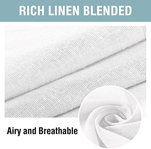 H.VERSAILTEX Outdoor Linen Sheer Curtains - Image 4