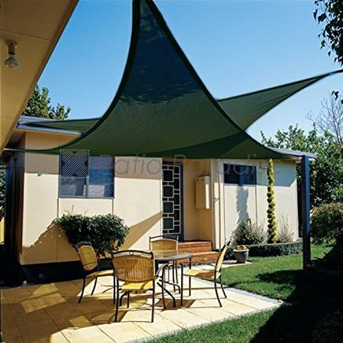 Patio Paradise 6' x 6' x 6' Sun Shade Sail Triangle Canopy Shade Cloth Fabric - Image 6