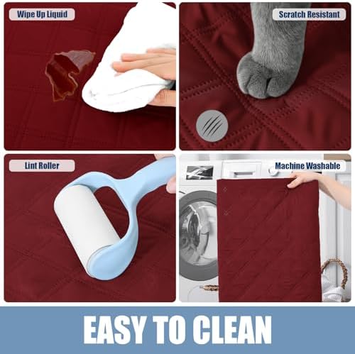Smiry Waterproof Reversible Pet Couch Covers - Image 5