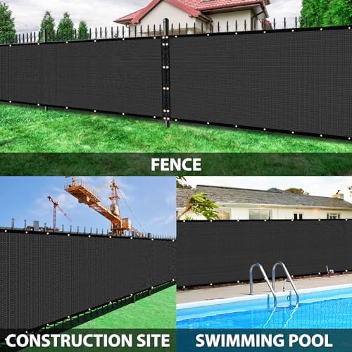Privacy Fence Screen, with Gloves, 4X50FT Heavy Duty 220GSM 98% Blockage - Image 6