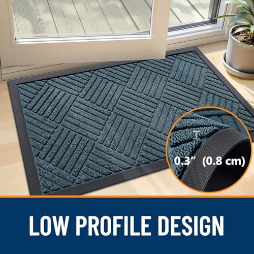 OLANLY Front Door Mat Outside Entrance 35x23, Waterproof Heavy-Duty Doormat - Image 5