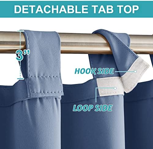 RYB HOME Outdoor Patio Curtains 2 Panels - Image 2