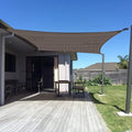 SUNNY GUARD Custom Size 4'x10' Brown Sun Shade Sail Rectangle UV Block Shade by SUNNYGUARD