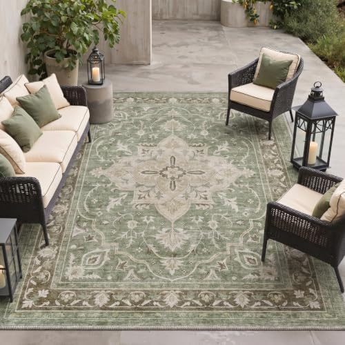 GENIMO 6x9 Outdoor Rug, Washable - Image 3
