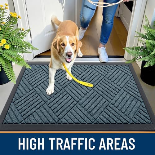 OLANLY Front Door Mat Outside Entrance 35x23, Waterproof Heavy-Duty Doormat - Image 6