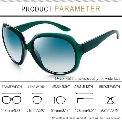 Joopin Oversized Sunglasses Womens Trendy Polarized Large Driving Sun Glasses - Image 5