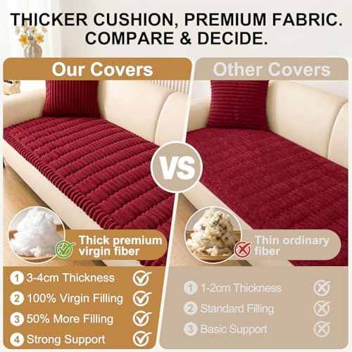 Smiry Couch Cover for Dogs, Non Slip Washable Sofa Protector for Pets - Image 5