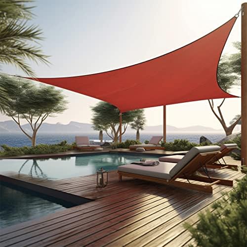 Shade&Beyond 20'X26' Sun Shade Sail Rust Red Rectangle by ShadeBeyond