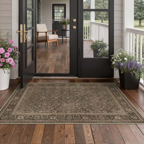 GENIMO Indoor & Outdoor Area Rug 5'x8', Waterproof, Non-Shedding, Easy Cleaning by GENIMO