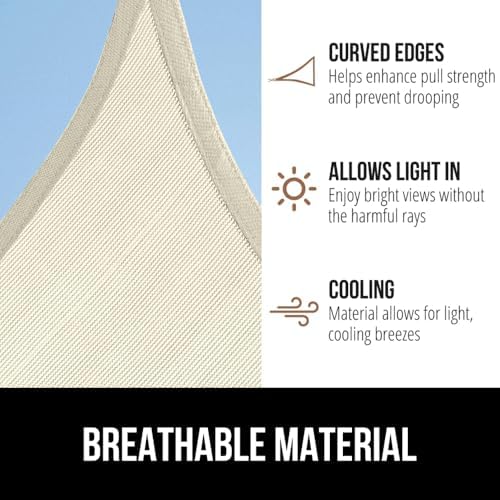 GORILLA GRIP Heavy Duty Sun Shade Sail - Image 5