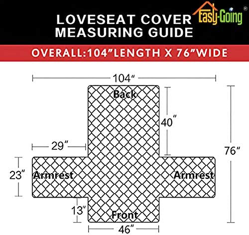 Easy-Going Reversible Couch Cover, 2 Cushion Sofa - Image 6