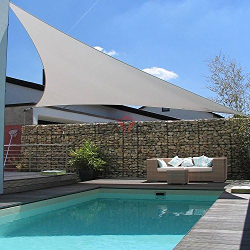 Patio Paradise 21' x 21' x 21' Sun Shade Sail Triangle Canopy Shade Cloth - Image 6