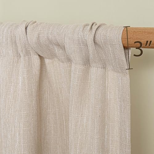 MYSKY HOME Oatmeal French Door Curtains - Image 3