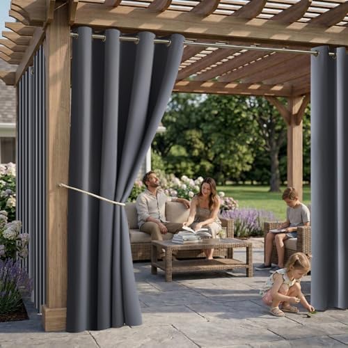 Waterproof Outdoor Curtain W52 x L84 - Image 2