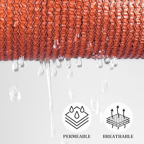 Shade&Beyond 15'X20'X25' Sun Shade Sail Rust Red Triangle - Image 3