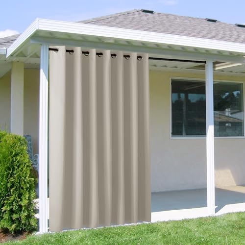 NICETOWN Outdoor Curtainch for Patio Waterproof 100 inch Wide, Thermal by NICETOWN