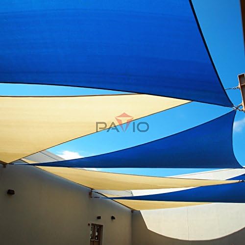 Patio Paradise 4' x 4' x 4' Sun Shade Sail Triangle Canopy Shade Cloth Fabric - Image 6