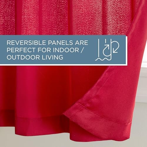 TOWN & COUNTRY BASICS Cabana Solid Heavyweight Indoor Outdoor Curtains - Image 6