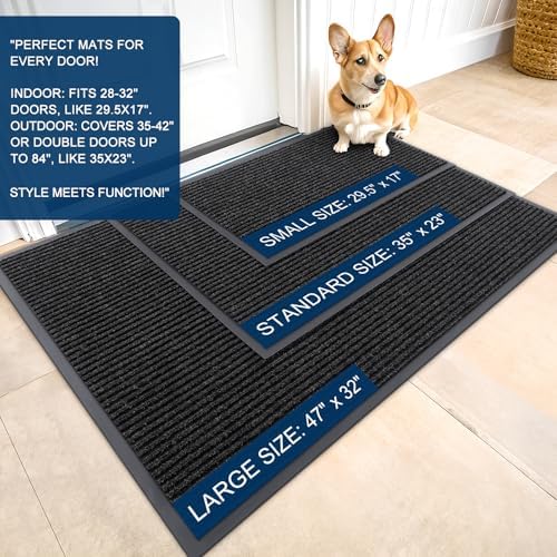 OLANLY Front Door Mat 71x47, Waterproof Heavy-Duty Indoor Outdoor Doormat - Image 2