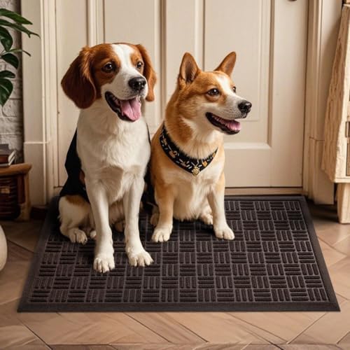 Mibao Front Door Mat Outside Entrance, Heavy Duty Welcome Mat, Stain and Fade - Image 6