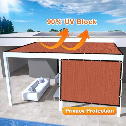Artpuch 90% Sun Shade Cloth, 10 x 18 FT Pergola Shade Cover Canopy - Image 3
