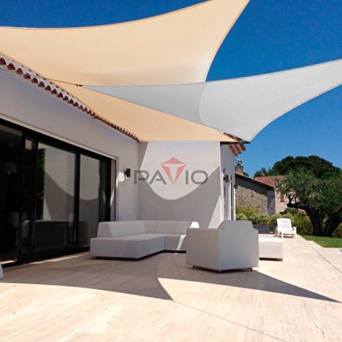 Patio Paradise 21' x 21' x 21' Sun Shade Sail Triangle Canopy Shade Cloth - Image 5