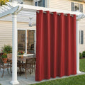 Set of 4 Outdoor Curtains for Patio Waterproof, Breathable Grommet Panels for by Sunshelf