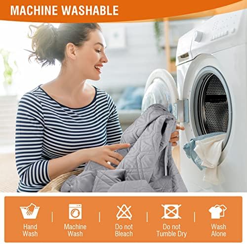 VANSOFY 100% Waterproof Recliner Chair Covers Washable, Light Gray - Image 6