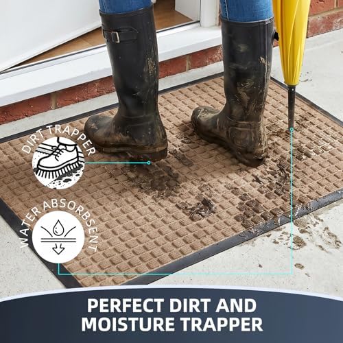 Front Door Mat Outside Entrance, Heavy Duty Doormat, 47.5"x35.5" - Image 2