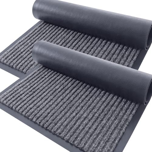 OLANLY 2-Pack Front Door Mats 71x23, Waterproof Heavy-Duty Doormats by OLANLY