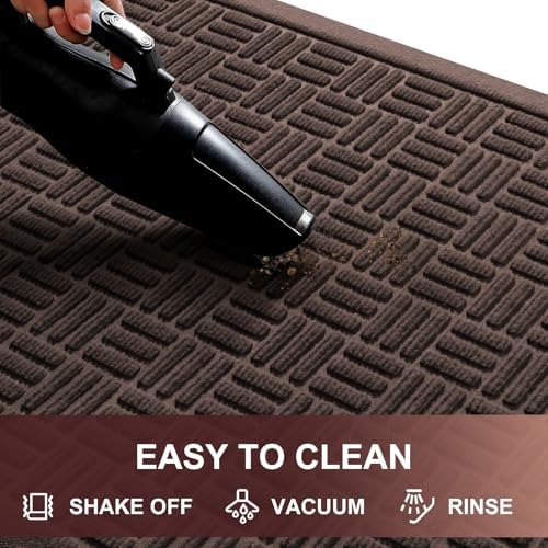 Mibao Front Door Mat Outside Entrance, Heavy Duty Welcome Mat, Stain and Fade - Image 3
