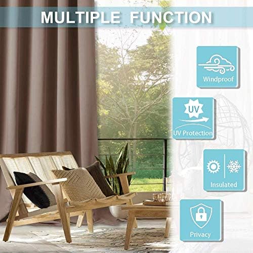 RYB HOME Outdoor Curtains 2 Panels - Image 6